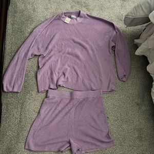 Free people Malibu solid surf set